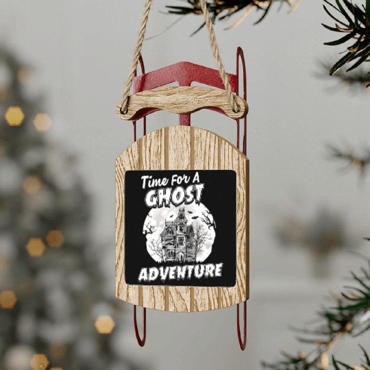 Ghost Adventures Ghost Hunting Time Sled Ornaments