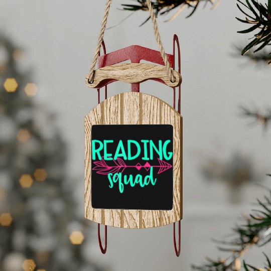 Reading Squad Sled Ornaments Sled Ornaments Teacher Appreciation Gif