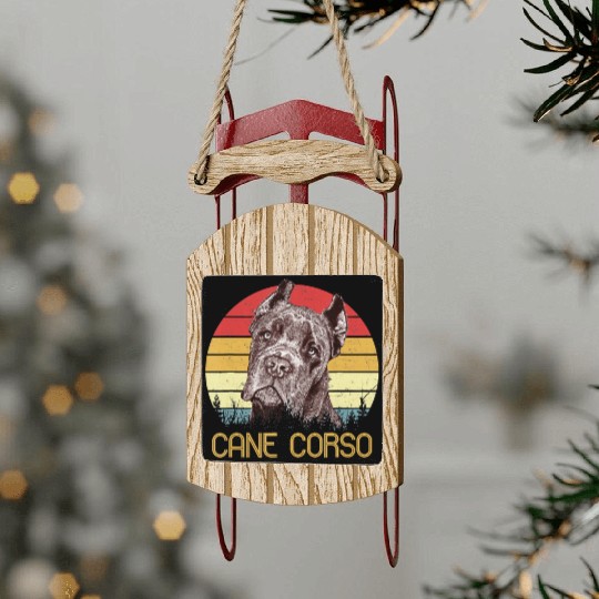 cane corso - cane corso gift Sled Ornaments