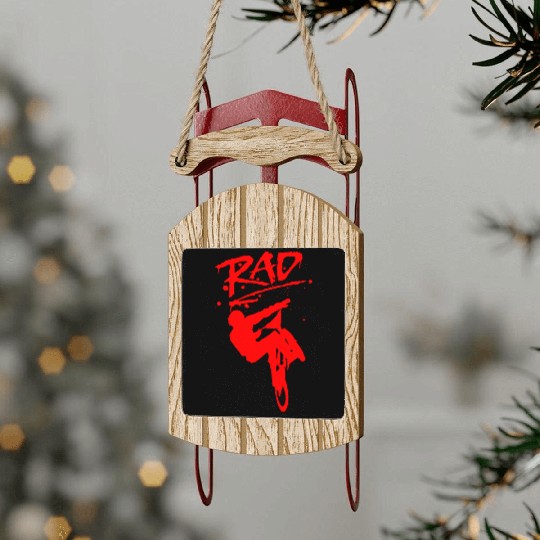 RAD BMX Bike Grafitti 80s Movie Radical Sled Ornaments