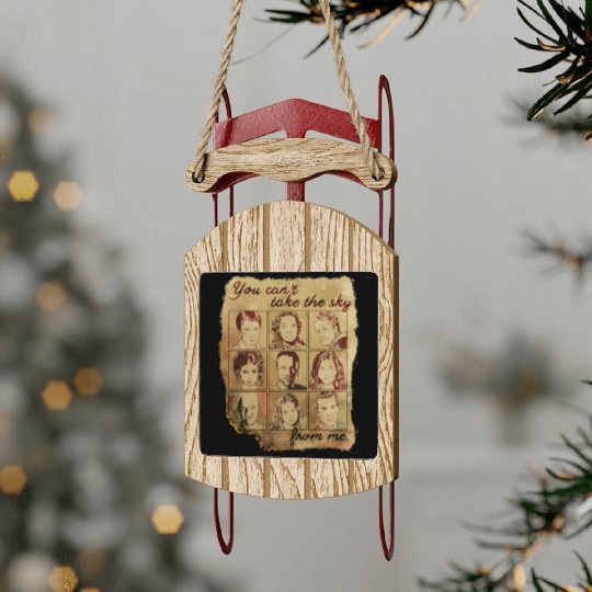 Firefly Burned Poster Sled Ornaments