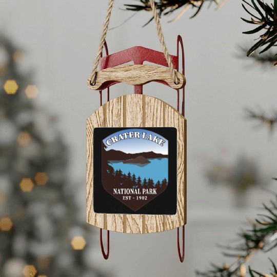 Crater Lake National Park Sled Ornaments