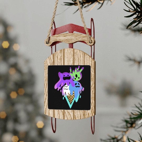 Ice Scream Parodi Sled Ornaments