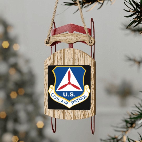 Civil Air Patrol Logo Air Force Cap Military Veter Sled Ornaments