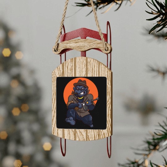 Animal Gorilla Kingpin Sled Ornaments