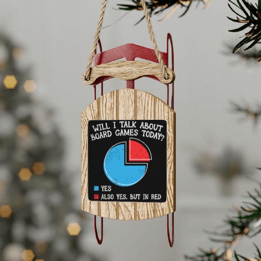 Board Games Board Game Nights Sled Ornaments