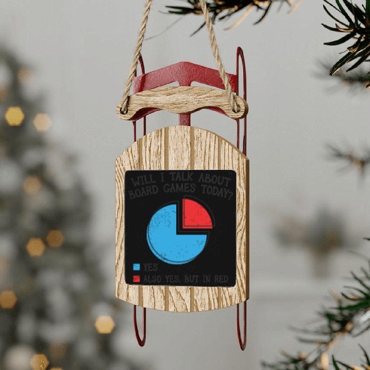 Board Games Board Game Nights Sled Ornaments