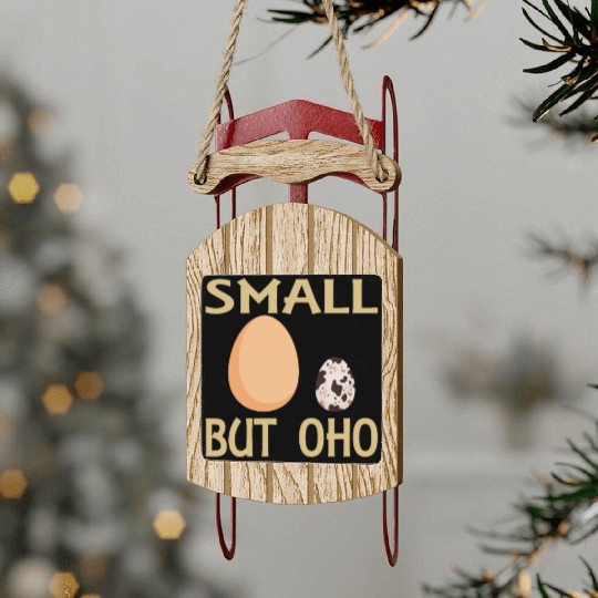 Quail Farmer Quail Quail Whisperer Gift Sled Ornaments