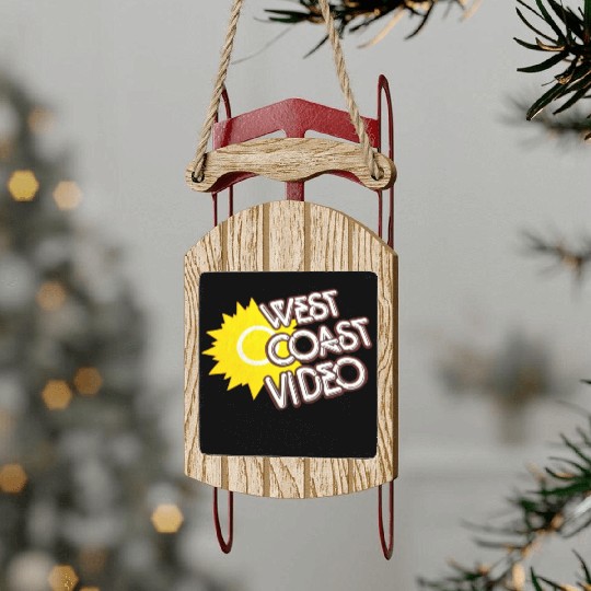 West Coast Video Sled Ornaments