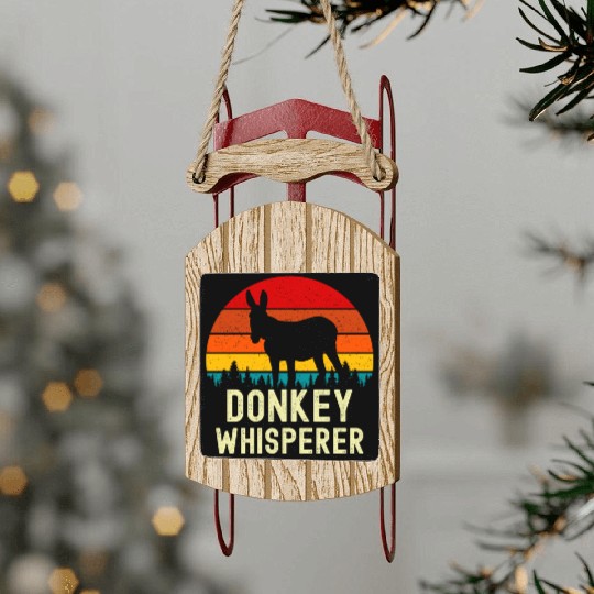 Donkey Sled Ornaments