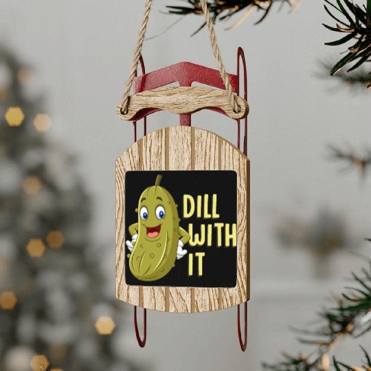 Pickles, Pickles Pickle, Food Sled Ornaments