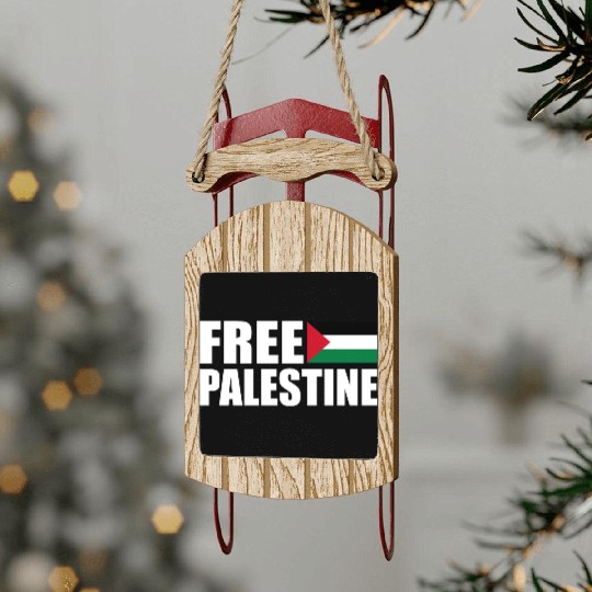 Free palestine Sled Ornaments