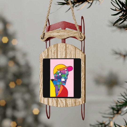 Lil peep Cry Baby Sled Ornaments