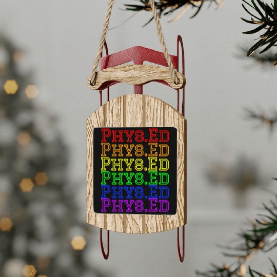 Physical Education Teacher- Rainbow Phys.Ed Sled Ornaments