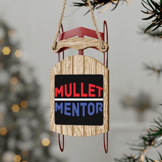 Mullet Pride Redneck Sled Ornaments
