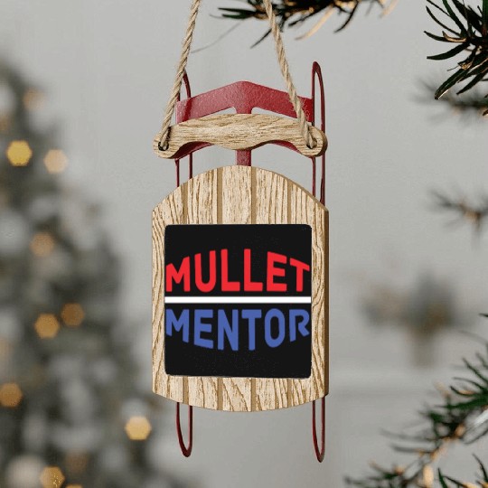 Mullet Pride Redneck Sled Ornaments