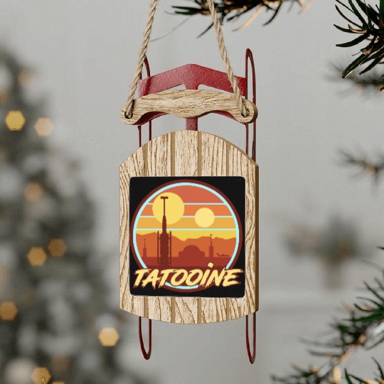 TATOOINE HOLIDAY Sled Ornaments