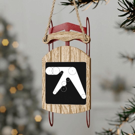 Aphex Twin Logo Sled Ornaments