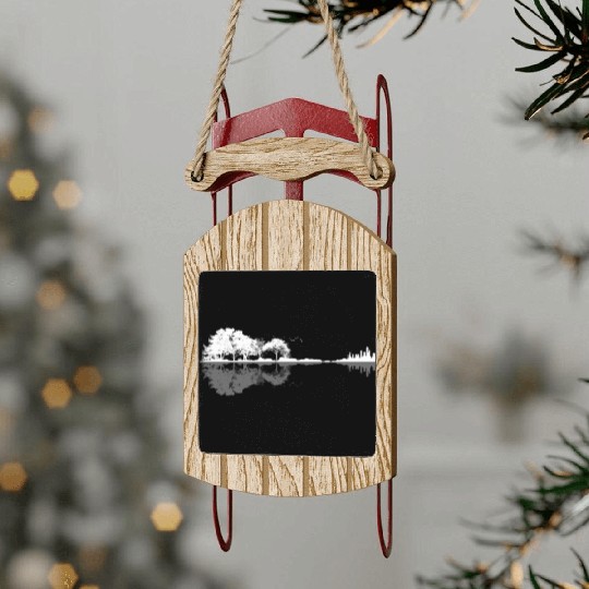 Nature Guitar Night Classic Sled Ornaments