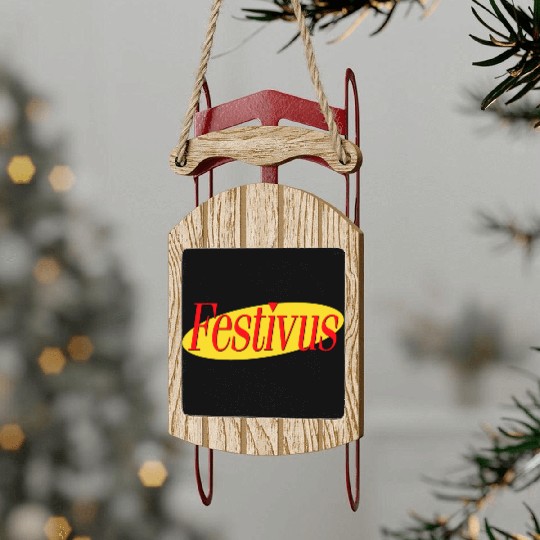 Festivus Sled Ornaments