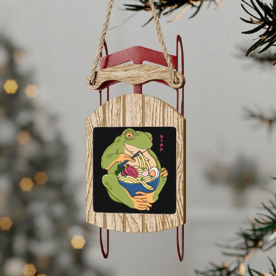 Toad Japanese Ramen Sled Ornaments