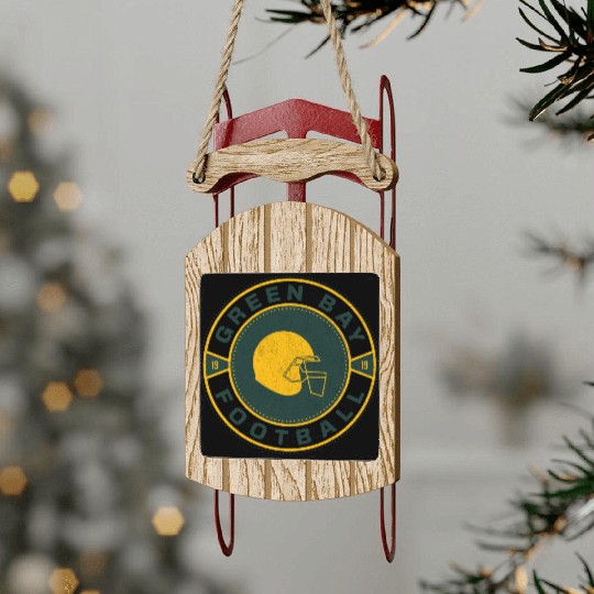 Green Bay Football Sled Ornaments