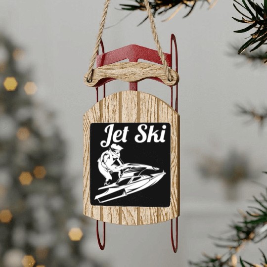 Jet ski water sport surfing summer sport Sled Ornaments