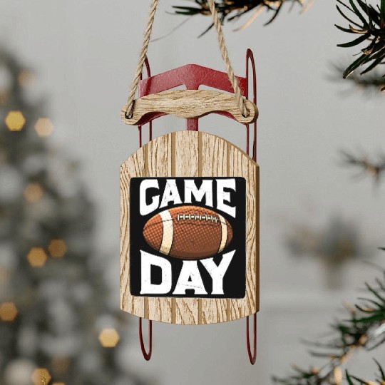 American Football Sunday Game Day Sled Ornaments