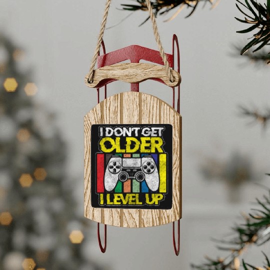 Gaming Video Game Game Sled Ornaments