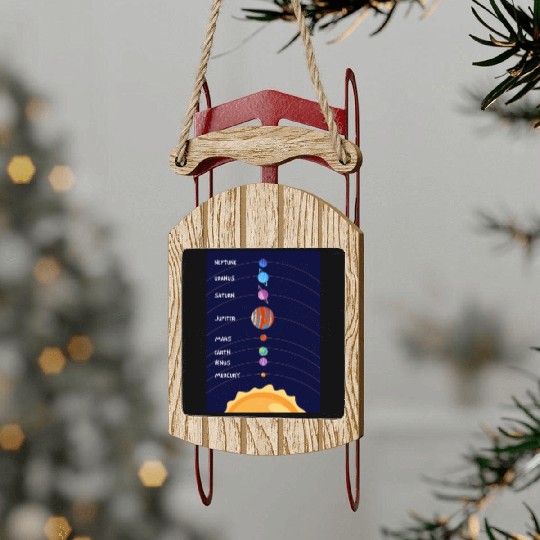 Solar System Sled Ornaments