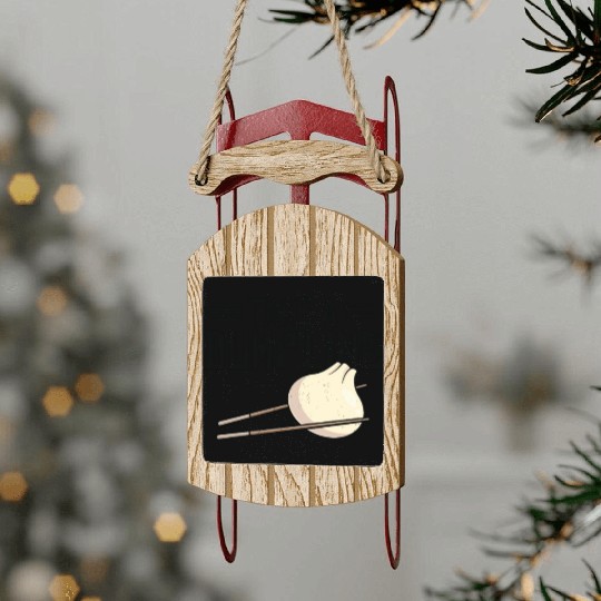 Dumpling Asian Food Chinese Food Fan Sled Ornaments