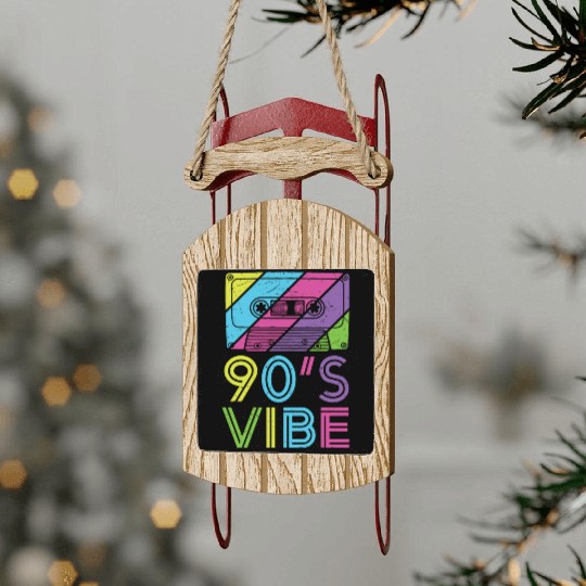 90's Vibe Retro Cassette Tape Music Sled Ornaments
