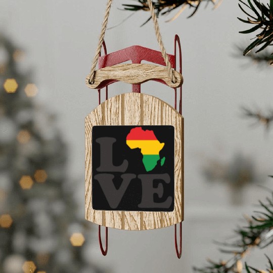 Juneteenth Day 1865, Freedom Day America African Sled Ornaments