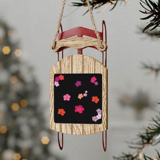 hibiscus Sled Ornaments