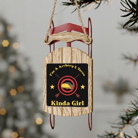 Archery & Tacos Archer Sled Ornaments