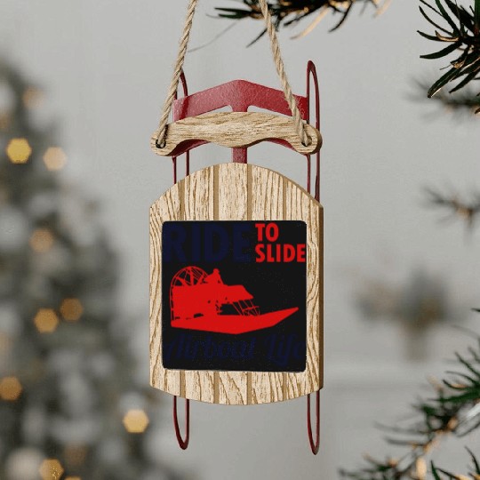 Airboat Fanboat Airboating Swamp boat Race Ride Sled Ornaments