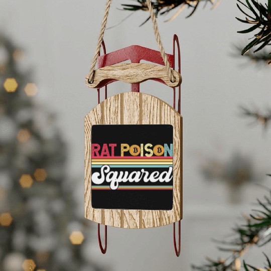 Rat Poison Squared Sled Ornaments
