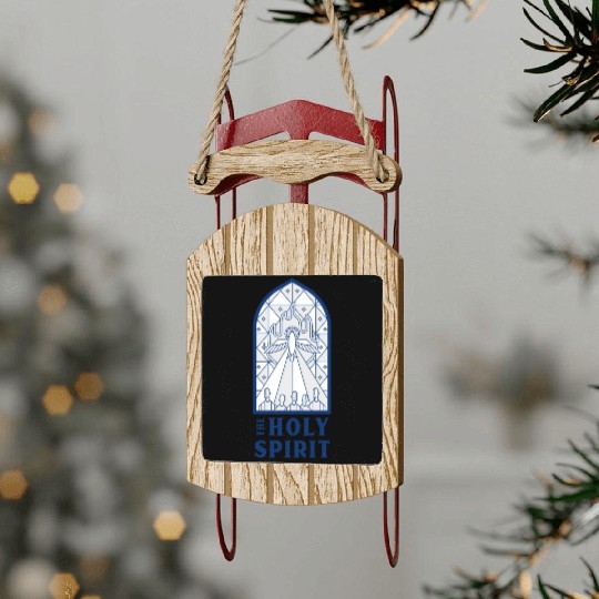 The Holy Spirit Sled Ornaments