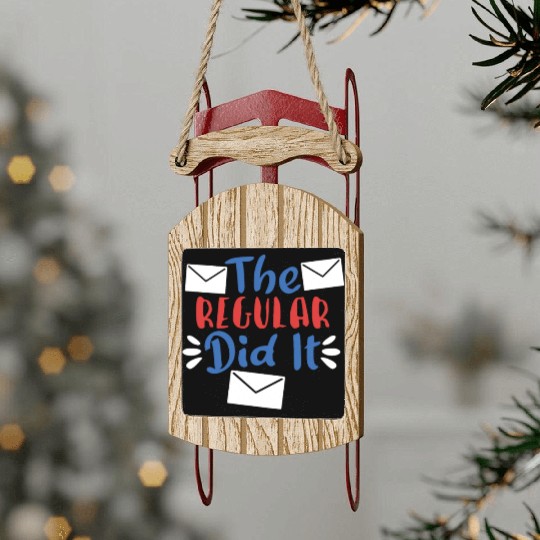 Postal Worker Mail Lady Mail Carrier Postal Sled Ornaments