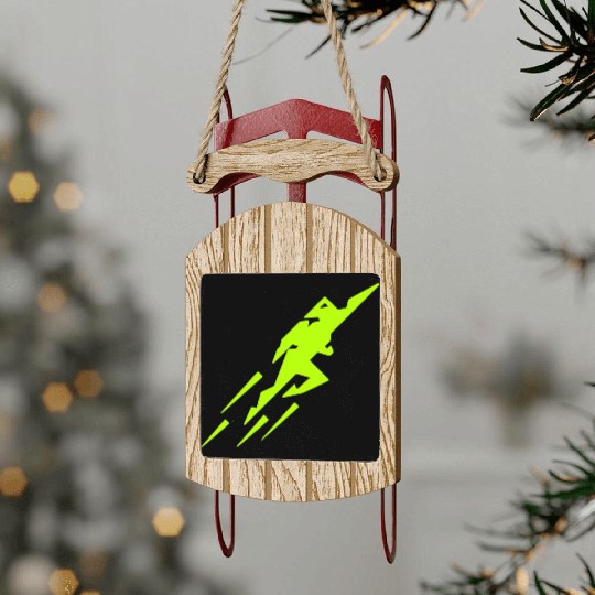 Rocket Man Sled Ornaments