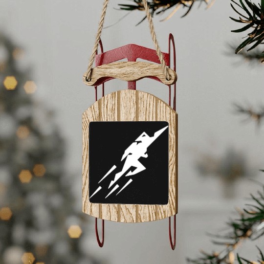 Rocket Man Sled Ornaments