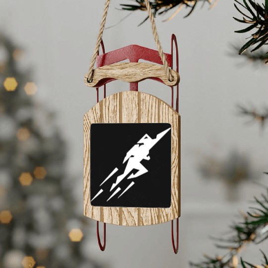 Rocket Man Sled Ornaments