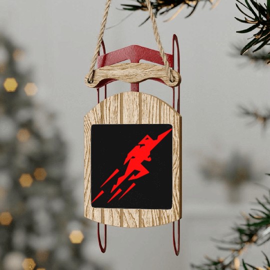 Rocket Man Sled Ornaments