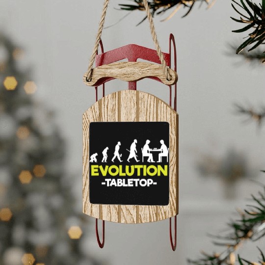 Board Game Board Gamer Parlor Game Sled Ornaments