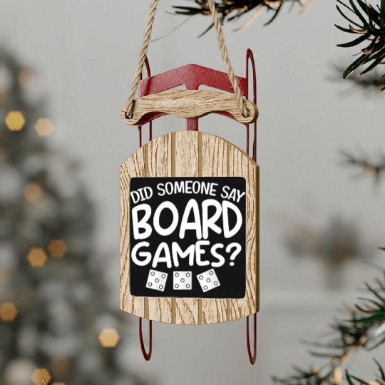 Funny Board Game Gifts For Men Women Card Gamer Sled Ornaments