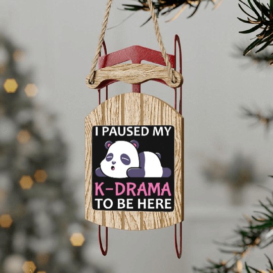 k-drama, k pop music, korean pop music Sled Ornaments