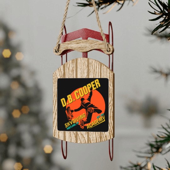 DB Cooper Skydiving Academy Sled Ornaments