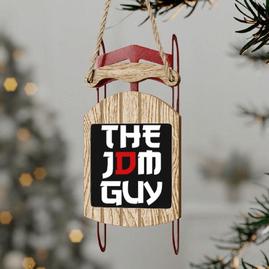 The JDM Guy japanese flag car lover drift race Sled Ornaments