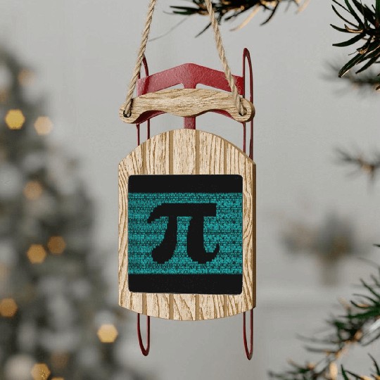 Happy Pi Day Sled Ornaments Sled Ornaments