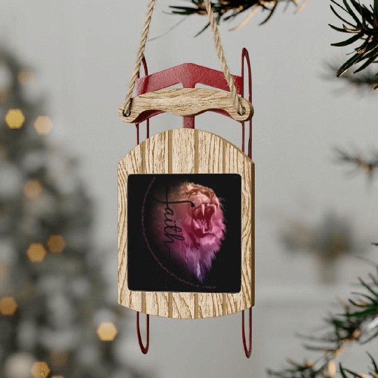 Lion of Juda (clear Faith) Sled Ornaments